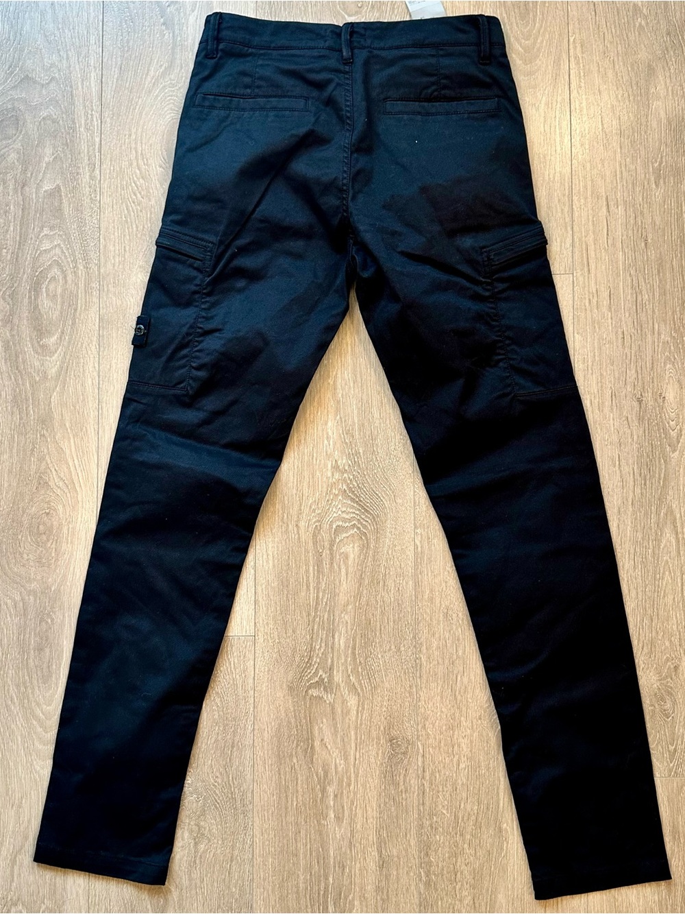Authentic Stone Island Black Cargo Pants - Men's Size 29x29 (Junior 14) - Picture 9 of 9